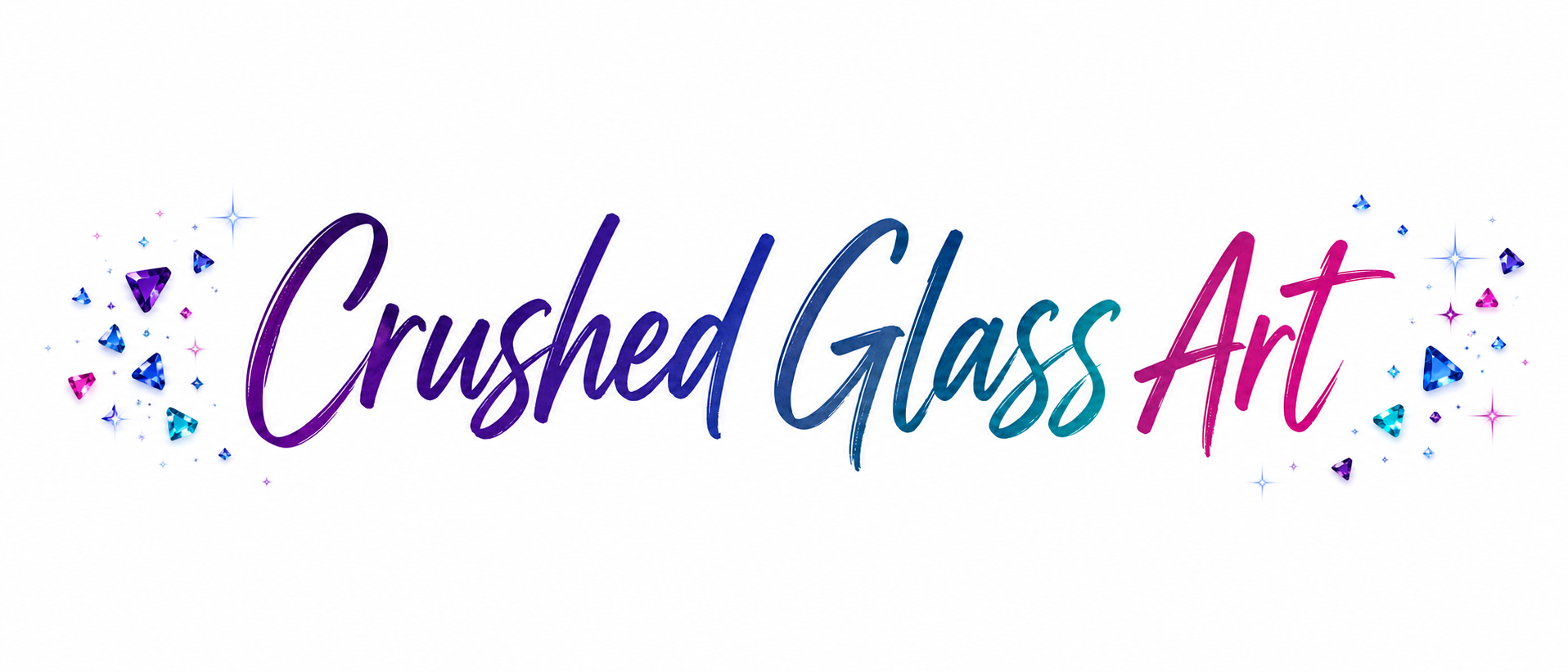 Crushed Glass Art